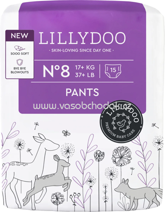 Lillydoo Baby Pants Gr. 8, 17+ kg, 15 St
