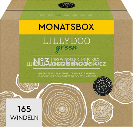Lillydoo Windeln green Gr. 3, 6-10 kg, Monatsbox, 165 St
