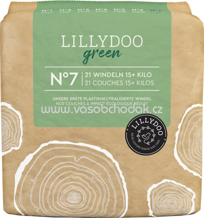 Lillydoo Windeln green Gr. 7, 15+ kg, 21 St