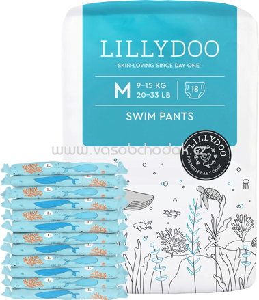 Lillydoo Schwimmwindeln Größe M, 9-15 kg, 18 St