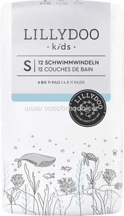 Lillydoo Schwimmwindeln Größe S, 6-11 kg, 12 St