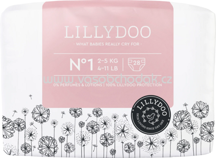 Lillydoo Windeln Gr. 1, 2-5 kg, 28 St