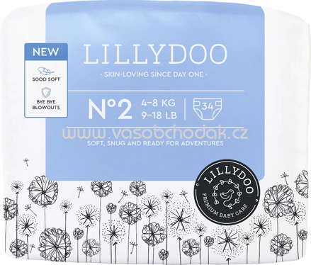 Lillydoo Windeln Gr. 2, 4-8 kg, 34 St