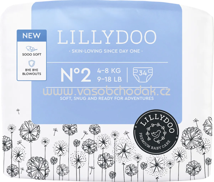 Lillydoo Windeln Gr. 2, 4-8 kg, 34 St