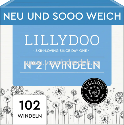 Lillydoo Windeln Gr. 2, 4-8 kg, Halbmonatsbox, 102 St