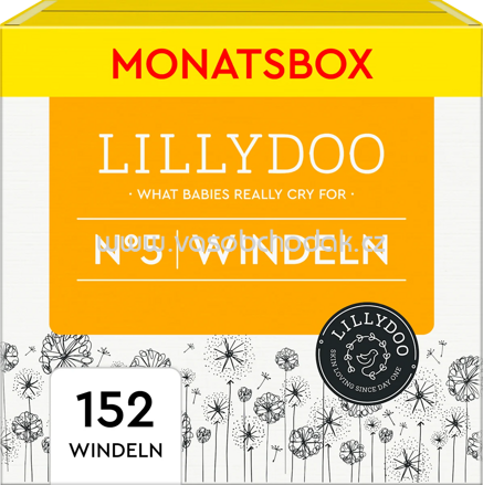 Lillydoo Windeln Gr. 5 ,11-16 kg, Monatsbox, 152 St
