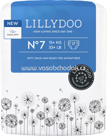 Lillydoo Windeln Gr. 7, 15+ kg, 17 St