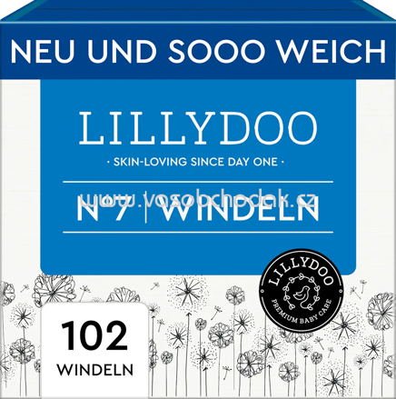 Lillydoo Windeln Gr. 7, 15+ kg, Monatsbox, 102 St