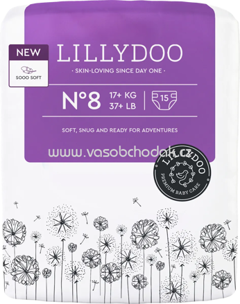 Lillydoo Windeln Gr. 8, 17+ kg, 15 St