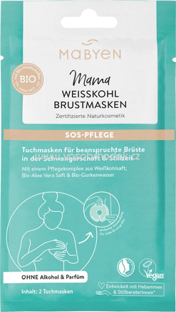 Mabyen Brustmaske Mama Weißkohl, 2 St