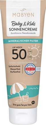 Mabyen Sonnencreme Baby & Kids sensitiv LSF 50, 100 ml