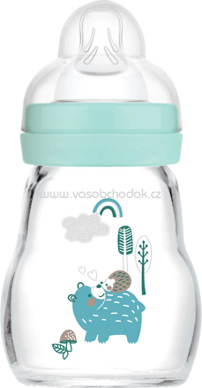 mam Babyflasche aus Glas Feel Good matt, mint, von Geburt an, 170 ml, 1 St
