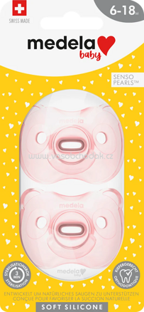 Medela Schnuller Soft Silikon, rosa, 6-18 Monate, 2 St