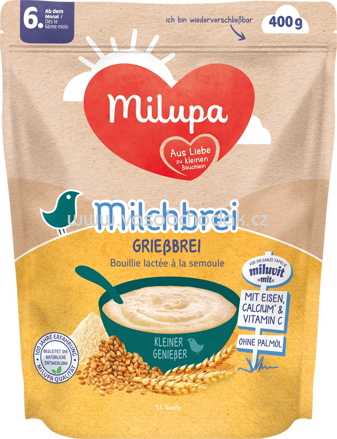 Milupa Milchbrei Grießbrei, ab dem 6. Monat, 400g