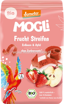 MOGLi Frucht Streifen Erdbeere & Apfel, ab 3 Jahren, 25g