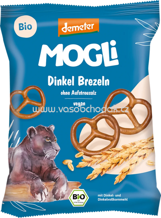 MOGLi Dinkel Brezeln ohne Aufstreusalz, ab 3 Jahren, 50g
