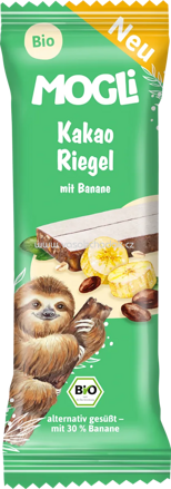 MOGLi Kakao Riegel mit Banane, ab 3 Jahren, 25g