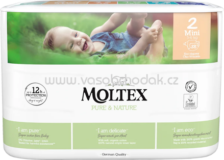Moltex Windeln Pure & Nature Gr. 2 Mini, 3-6 kg, 38 St