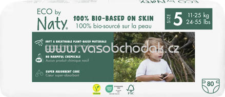 Naty Windeln Eco by Naty Gr. 5, 11-26 kg, 80 St