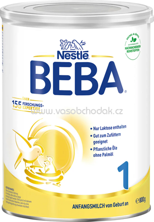  Nestlé BEBA Anfangsmilch 1 von Geburt an, 800 g