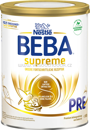 Nestlé BEBA Anfangsmilch Supreme Pre von Geburt an, 800g