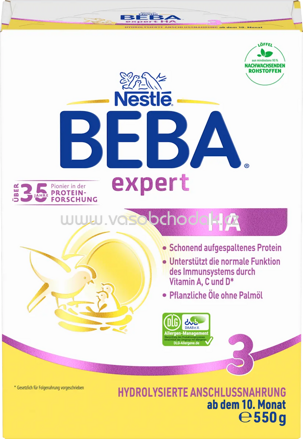 Nestlé BEBA Folgemilch Expert HA3 ab dem 10. Monat, 550g