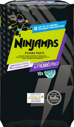 Ninjamas Pyjama Pants Jungen 4-7 Jahre, 10 St
