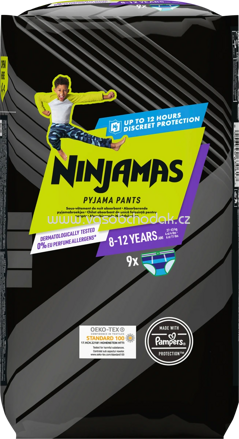 Ninjamas Pyjama Pants Jungen 8-12 Jahre, 9 St