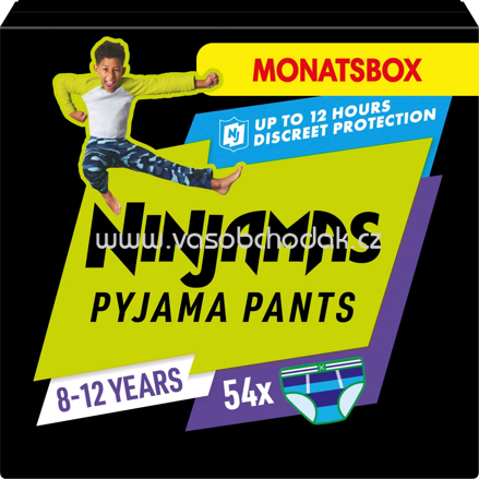 Ninjamas Pyjama Pants Jungen 8-12 Jahre, Monatsbox, 54 St