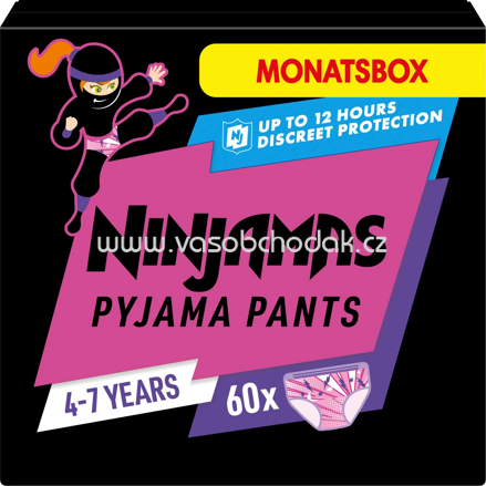 Ninjamas Pyjama Pants Mädchen 4-7 Jahre, Monatsbox, 60 St