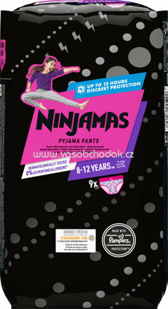 Ninjamas Pyjama Pants Mädchen 8-12 Jahre, 9 St