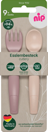 Nip Esslernbesteck rosa/beige 2tlg., 1 St