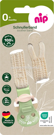 Nip Schnullerband stay green grün, 1 St