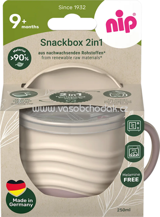 Nip Snackbox 2in1 rosa/beige, 1 St