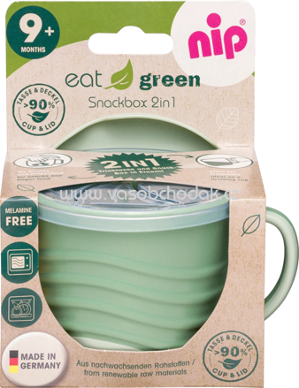 Nip SnackBox eat green 2in1 grün, 1 St