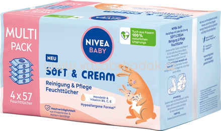 NIVEA BABY Feuchttücher Soft & Cream (4x57 St), 228 St