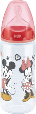 Nuk Babyflasche First Choice+ Termp.Control, Disney rot, 6-18 Monate, 300 ml, 1 St