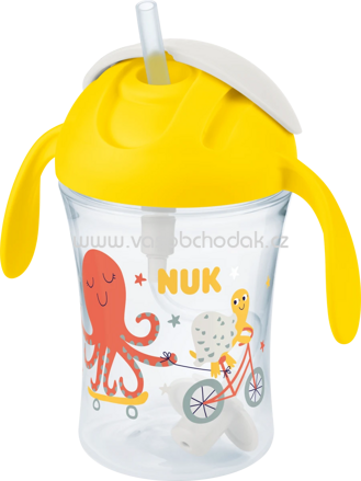 Nuk Strohhalmbecher Motion Cup gelb, ab 8 Monate, 230 ml, 1 St