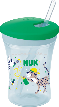  NUK Trinkhalmbecher Evolution Action Cup grün, 230 ml, 1 St