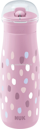 NUK Trinkhalmflasche Mini-Me lila, 450 ml, 1 St