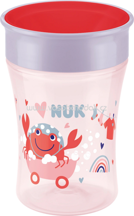 NUK Trinklernbecher Evolution Magic Cup rot/lila, 230 ml, 1 St