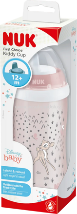 NUK Trinklernflasche Disney Bambi Kiddy Cup rosa, ab 12 Monate, 300ml, 1 St