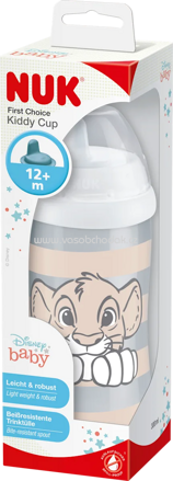 NUK Trinklernflasche Disney Lion King Kiddy Cup ab 12 Monate, beige, 300ml, 1 St