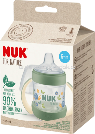 NUK Trinklernflasche for Nature, grün, ab 6.Monat, 150ml, 1 St