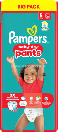 Pampers Baby Pants Baby Dry Gr. 5 Junior, 11-17 kg, Big Pack, 50 St