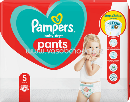 Pampers Baby Pants Baby Dry Gr.5 Junior, 12-17 kg, 24 St
