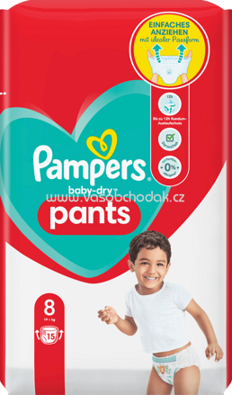 Pampers Baby Pants Baby Dry Gr.8 Extra Large, 19+ kg, 15 St