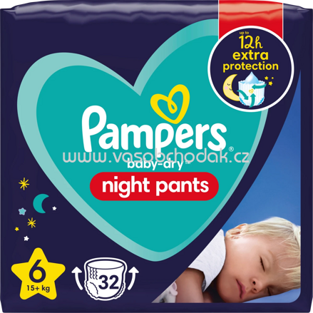 Pampers Baby Pants Night Baby Dry Gr. 6 Extra Large, 15+ kg, 32 St