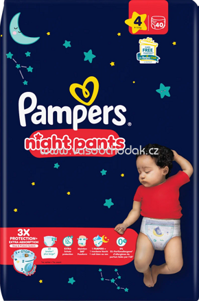 Pampers Baby Pants night Gr.4, 9-15 kg, 40 St
