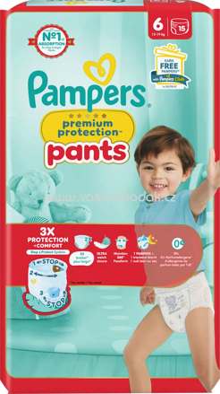 Pampers Baby Pants Premium Protection Gr. 6 XL, 13-19 kg, 15 St